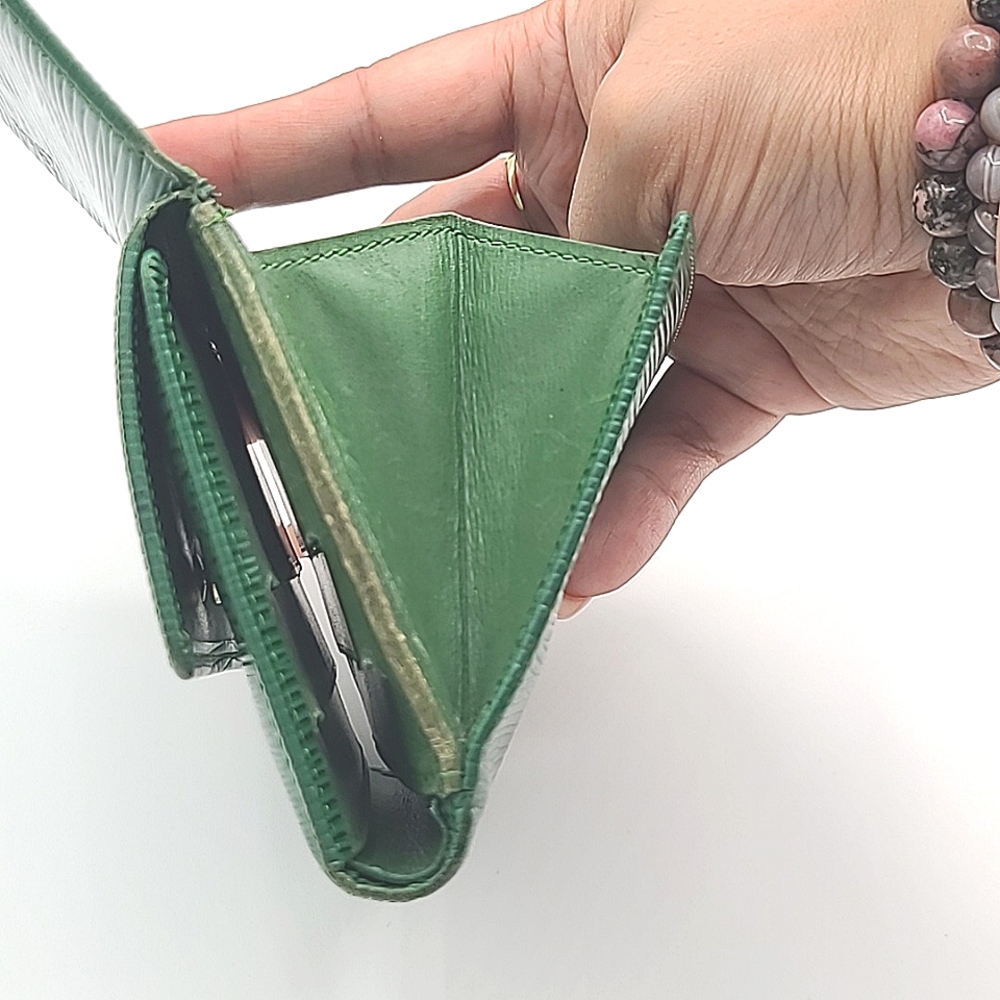 Louis Vuitton Epi Green Leather Compact Wallet - Picture 14 of 16